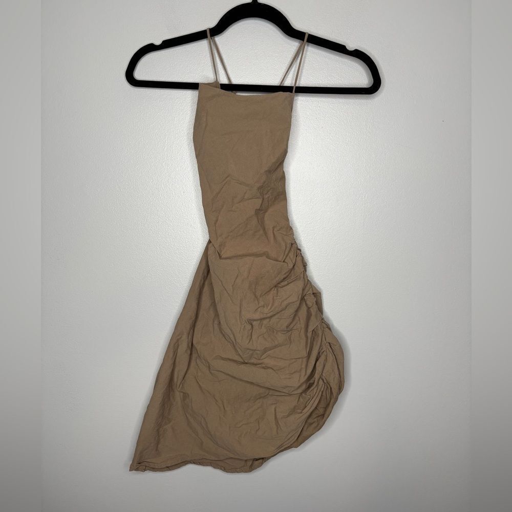 Beige Botany Mini Dress - Picture 3 of 4